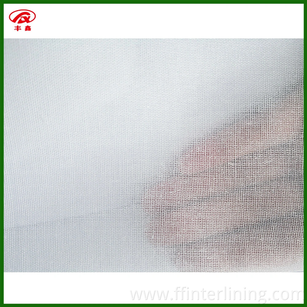 100%Cotton Fabric Fusible Shirt Collar Fusing Interlining